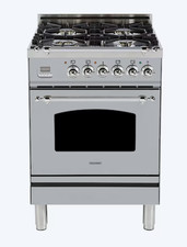 Hallman 24-in Deep Recessed 4 Burners Convection Oven Freestanding Dual Fuel Ran picture