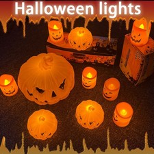 Halloween Pumpkin Skull Ghost Face Lantern LED Light Party Decor picture