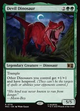 Devil Dinosaur Commander: Marvel Super Heroes Foil Playtest Card picture