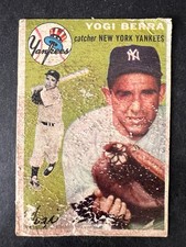 1954 Topps Yogi Berra #50 very poor soft paper loss picture