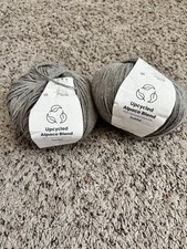 Hobbii Upcycled Alpaca Blend Gray Color #16 New And Partially Used picture