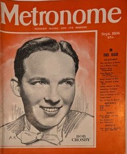 Vintage Metronome Magazine September 1936 Bob Crosby picture