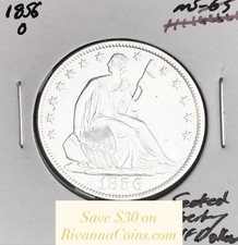 1856-O GEM BU+++  BRILLIANT UNCIRCULATED  U.S. SEATED LIBERTY HALF DOLLAR. WOW picture