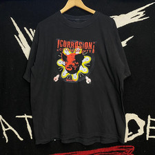 Vtg Corrosion of Conformity Band Wiseblood Cotton Black T Shirt For Men AG394 picture