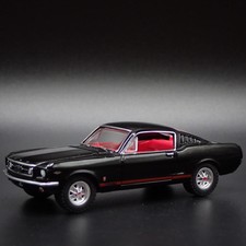 1965 65 FORD MUSTANG GT FASTBACK BLACK 1:64 SCALE DIORAMA DIECAST MODEL CAR picture