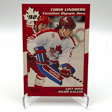 SCORE 1992 Chris Lindberg Canadian Olympic Hero Insert #6 of 13 picture
