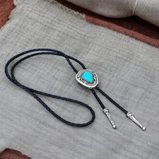 Totem Turquoise Mens Bolo Tie Bridegroom Wedding Necklace Western Cowboy Necktie picture