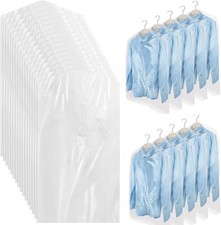 100 Pack Dry Cleaner Bags, Clear Dry Cleaners Plastic Bags for Clothes, Dust-Pro picture