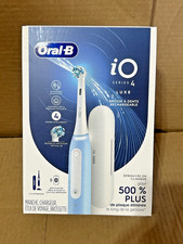 Oral-B iO Series 4 Luxe Electric Rechargeable Toothbrush Icy Blue New Sealed picture