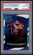 2017 Panini Donruss #327 Patrick Mahomes Ii PSA 8 picture