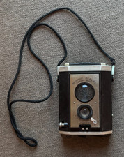 Vintage 1940s Eastman Kodak Brownie Reflex Synchro Camera With Leather Case picture