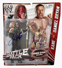 WWE DANIEL BRYAN AND KANE SIGNED BATTLE PACK 2 PACK WITH JSA COA VERY RARE picture