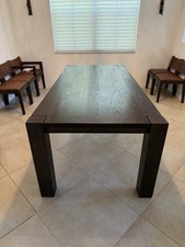 RH Restoration Hardware Reclaimed Oak Parson Dining Room Table picture