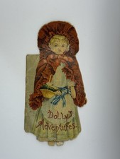 Antique 1880s McLoughlin Bros Dolly’s Adventures Die-Cut Children’s Book Rare picture