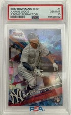 Aaron Judge 2017 Bowman's Best #1 Atomic Refractor Rookie RC PSA 10 picture