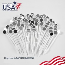 500/1000PCs Dental Disposable Mouth Exam Mirror Individually Packed Oral Mirrors picture