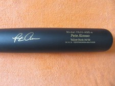 Pete Alonso Autographed Dove Tail AXE Game Model Bat Orioles COA Fanatics & MLB picture