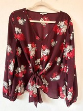 Maurice’s Floral Blouse Size L picture