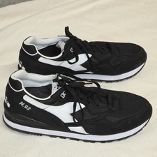 Diadora N.92 Sneakers Men's 11.5 Black White Casual Retro Running Shoes New picture