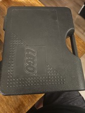 Vintage 1997 LEGO Black Plastic Carrying Case Full Of Legos picture