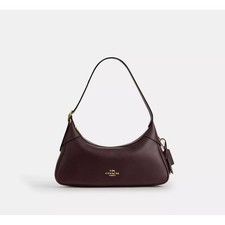 COACH Ella Small Shoulder Bag Smooth Leather CDV35 IMXAL Espresso Auth New picture
