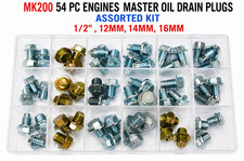 MK200 54 PC Engines Master Oil Drain Plugs  Assrrted Kit  1/2