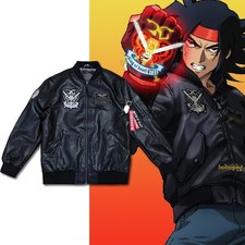 Mobile Fighter Gundam Domon Kasshu MA1 Flight Jacket Embroidered Zipper PU Coat picture