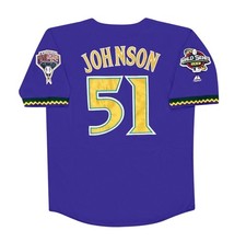 Randy Johnson Arizona Diamondbacks 2001 World Series Purple Men's Jersey (L-XL) picture