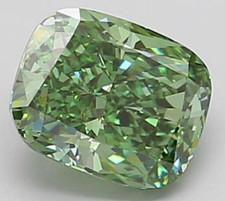 CERTIFIED 2.05 Ct Natural Green Diamond Cushion Cut LOOSE VVS1/ 8.0 mm picture