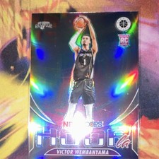 Panini 2023-24 NBA Hoops Premium Stock Victor Wembanyama Hoopla #5 RC picture