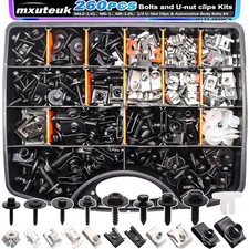 260PCS U-Nut Clips and Fender Bolt Set for Automotive Body Fastening picture