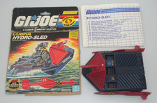 Vintage 1986 Cobra Hydro Sled G.I. GI Joe 100% Complete Box Blueprints 3.75 ARAH picture