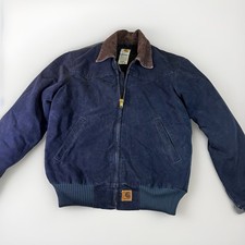 Vintage Carhartt Quilted Santa Fe Jacket “Midnight Blue” J14 MDT Men’s Small picture