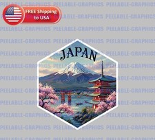 Japan Country Souvenir Decal Vinyl Sticker Travel Luggage B picture
