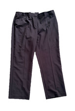 *REDUCED*Chico's Women's Brown Flat Front Pants 3 Short Polyester Rayon Spandex picture