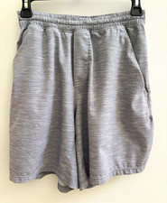 lululemon Men's Gray Athletic Shorts Small - Regular Fit 7” Drawstring Stretch picture
