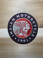 3” Indian Motorcycle Embroidered Iron On Patch picture