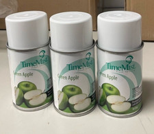 TimeMist Air Freshener & Deordorizer Aerosol Dispenser - Green Apple - Lot of 3 picture