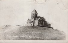 Mandan ND North Dakota Morton County Courthouse RPPC Real Photo Vtg Postcard K34 picture