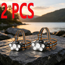 2 PCS 25000LM LED HEADLAMP Rechargeable Headlight Zoomable Head Torch Lamp*/*/* picture
