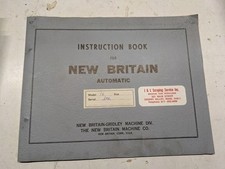 NEW BRITAIN GRIDLEY CHUCKING MACHINE OPERATOR SERVICE MANUAL AUTOMATIC MODEL 16 picture