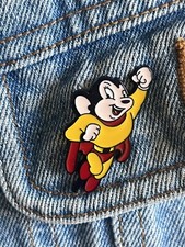 Retro Mighty Mouse Enamel Pin - Excellent Condition picture