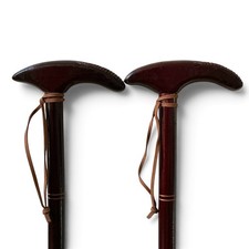 BOGO Offer Walking Stick 35 inches Premium Dark Color Wood. Exactly like Picture picture