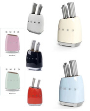 Smeg 7-Piece NEW knife Block set stainless steel Multicolor - FAST SHIPPING DHL picture