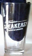 Speakeasy Ales & Lagers San Francisco Born & Brewed Pint Glass Eyes Beer Barware picture