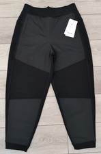 Athleta Get Set Hybrid Jogger Pants Women's Sz M Black Two Tone NWT picture