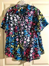 Woman Within Floral Blouse SS sz. L (18-20) picture