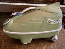 Vintage Compact Electra Cyclonic Vacuum Cleaner Green Atomic Age Attachments picture
