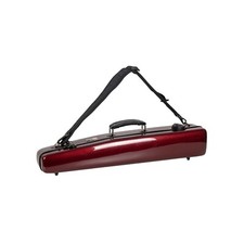 Crossrock Straight Soprano Saxophone Case, Fiberglass Hardshell-TSA Lock-Red picture