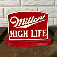 Miller High Life Tabletop/Countertop Sign Breweriana Advertising beer  1940s picture